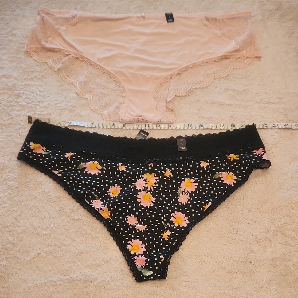 NWT Torrid Sz 5 Lot Of 2 Panties Hipster Thong